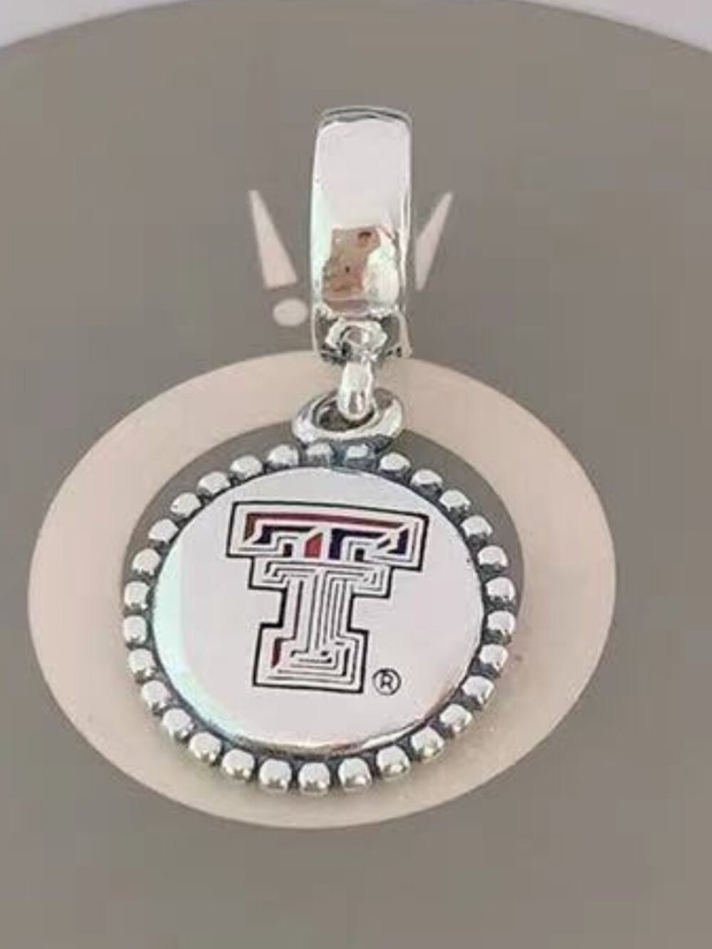 Pandora Charms, Texas Tech University Dangle Charm, School Charm